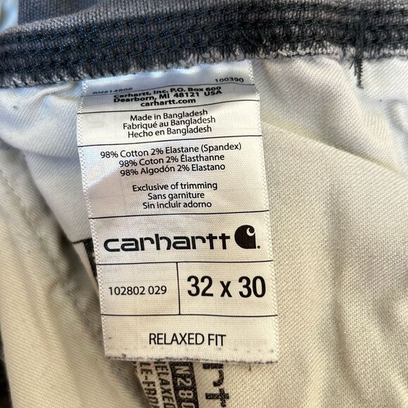 Carhartt Relaxed Fit Canvas Double-Front Utility Work Pants 32 x 30 - Picture 9 of 11